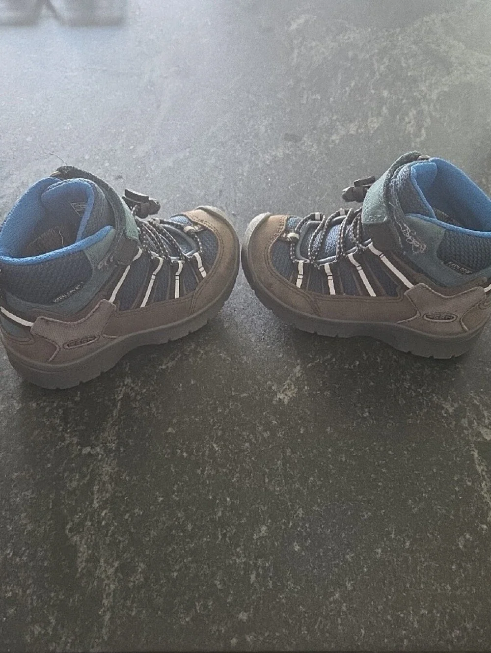 Keen Kids Navy and Brown Trail Boots